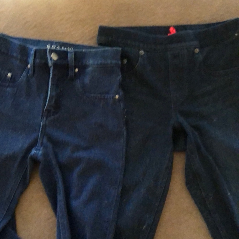 Lot of 2 SPANX denim jeggings